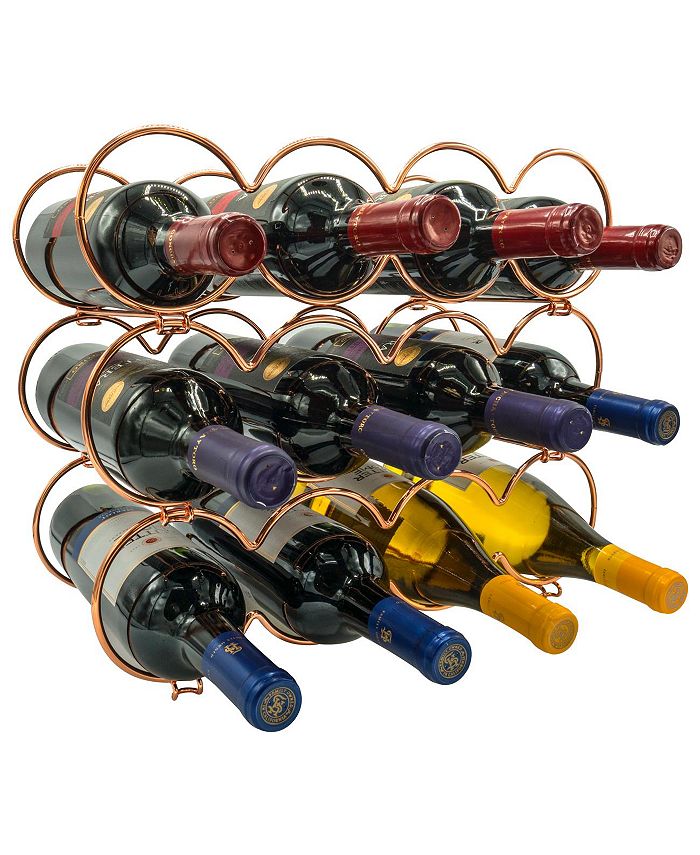 Sorbus 3 Tier Metal Detachable Round Wine Rack Macy's