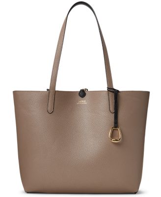 Faux-Leather Reversible Tote Bag