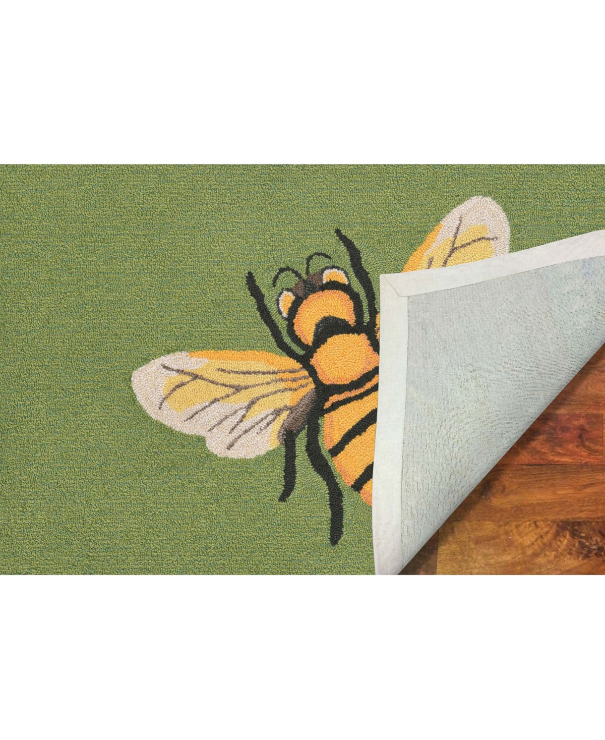 Liora Manne' Frontporch BeeOutdoor Area Rug - Green