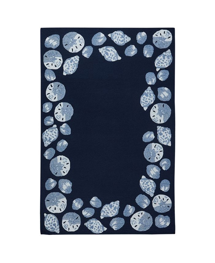 Liora Manne' Capri Seashell Border 3'6" x 5'6" Outdoor Area Rug Macy's