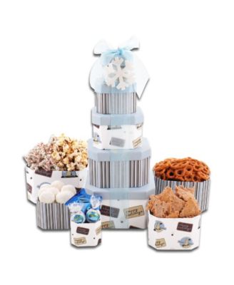 Alder Creek Gift Baskets Vintage-Like Snowman Tower - Macy's