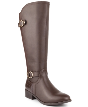 image of Karen Scott Leandraa Extended Wide-Calf Riding Boots, Created for Macy-s Women-s Shoes