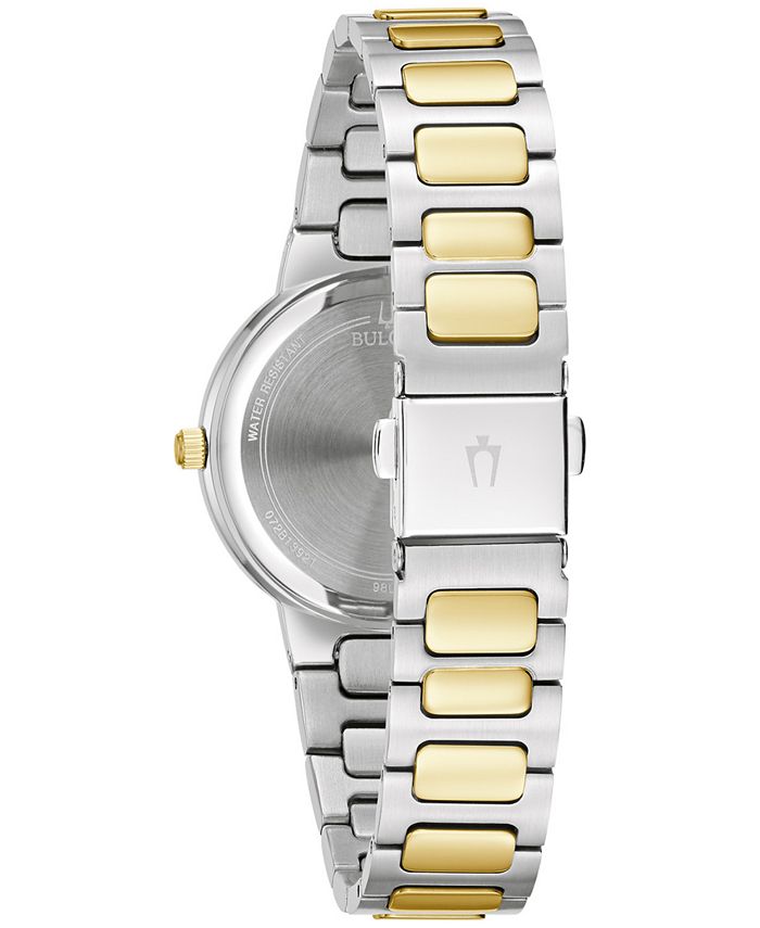 Bulova Women's TwoTone Stainless Steel Bracelet Watch 32mm Macy's