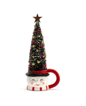 Mr Christmas Lit Mug with Sisal Tree- Snowman
