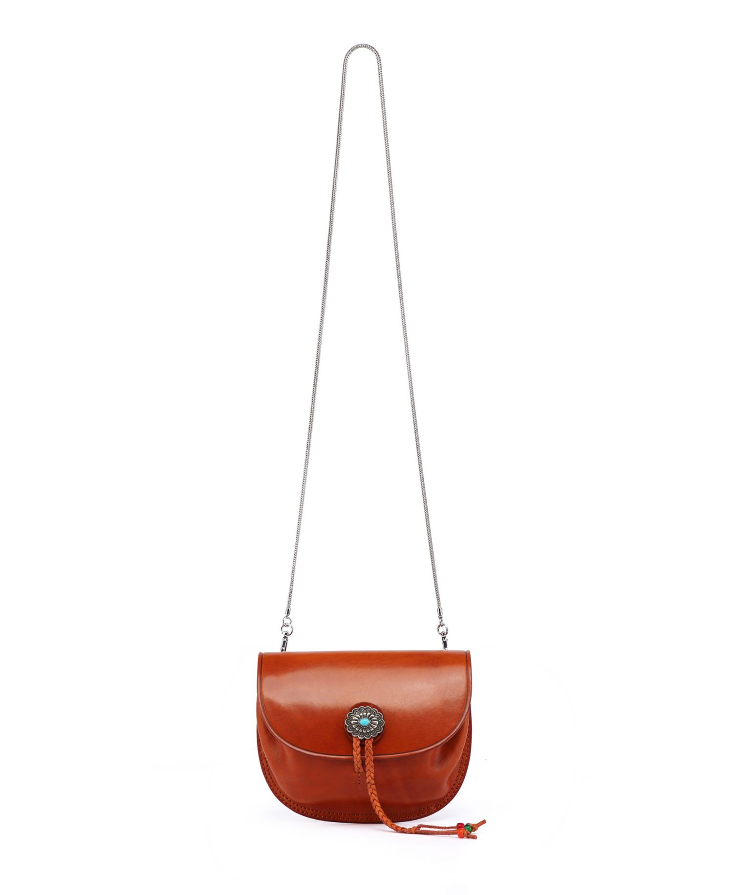 Women's Genuine Leather Garden Peony Crossbody