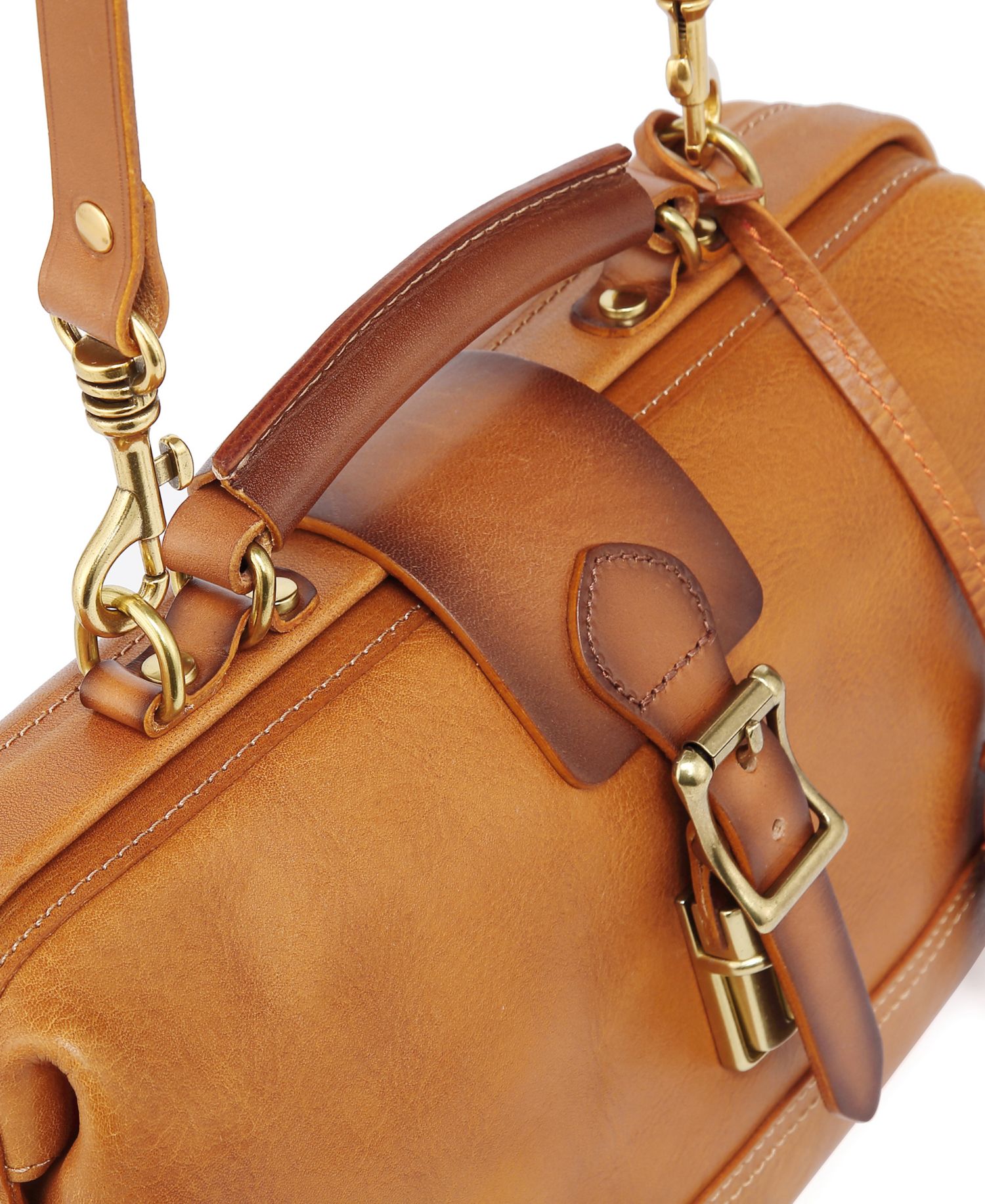 Doctor Small Leather Crossbody Satchel Bag