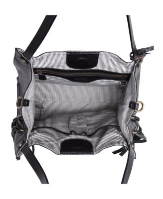 Daisy Large Leather Crossbody Tote Bag