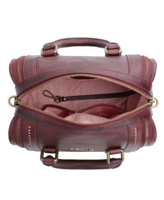 Mini Trunk Leather Top Handle Crossbody Bag