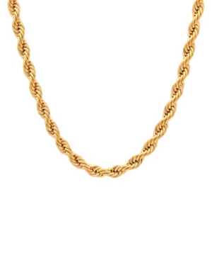 image of Macy-s Men-s Rope Link Chain Necklace in Stainless Steel