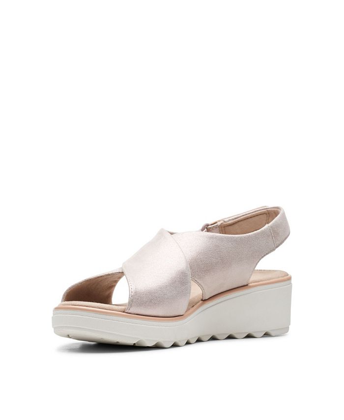Clarks Women's Collection Jillian Bright Wedge Sandals 26165145