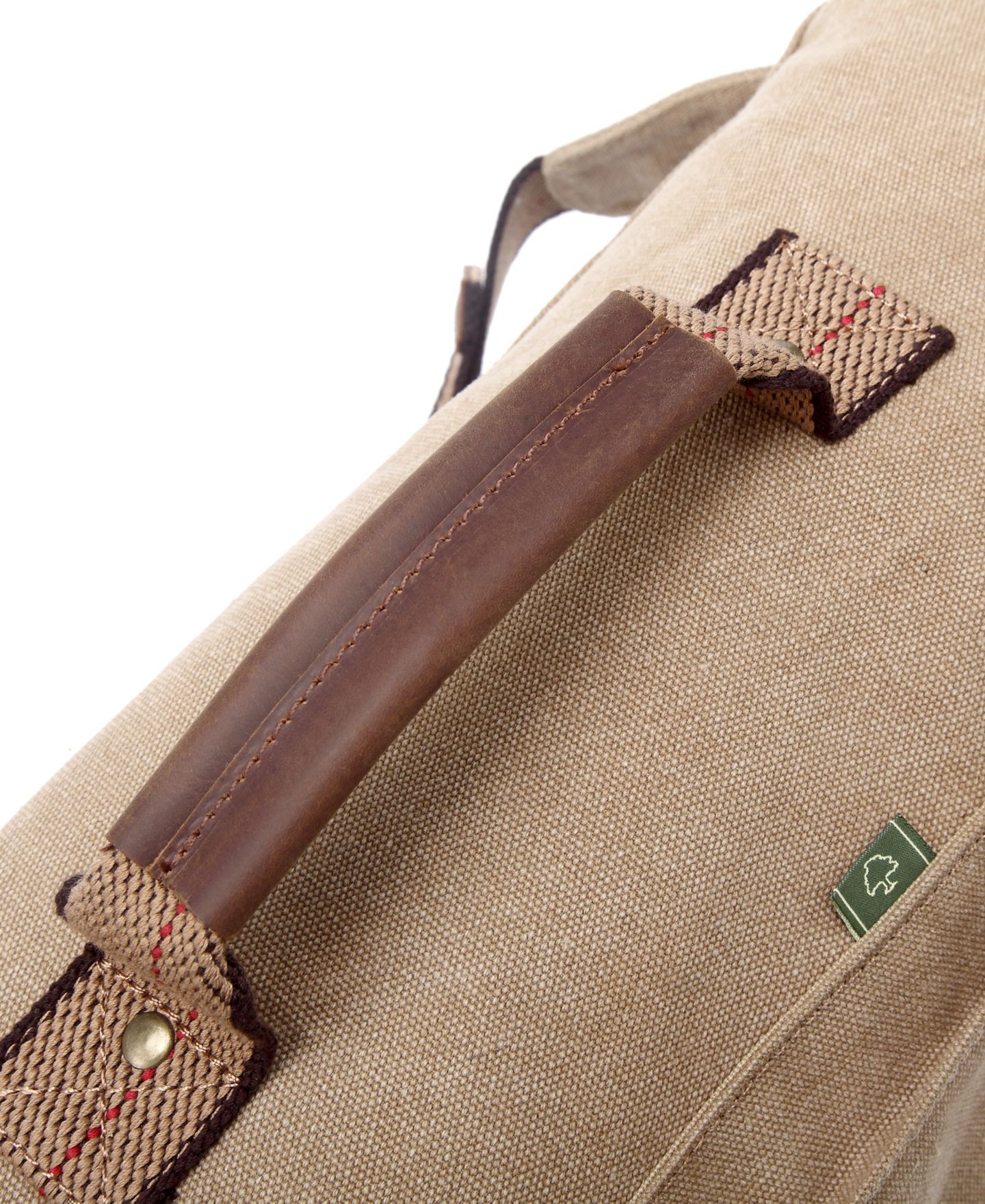 Женская сумка TSD BRAND Hill Side Canvas Sling, цвет: Хаки — фото 3