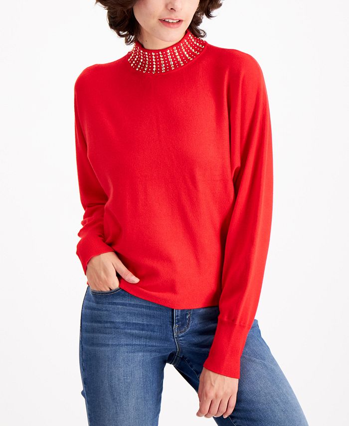 Palette Studded Sweater - Macy's