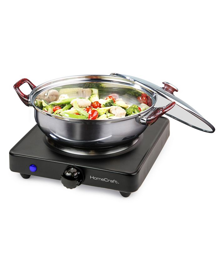HomeCraft HCSB75BK Single Burner Hot Plate Macy's