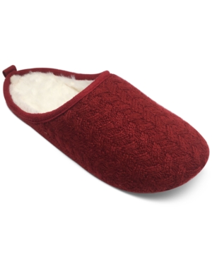 image of Charter Club Women-s Sweater-Knit Slide Slippers, Created for Macy-s