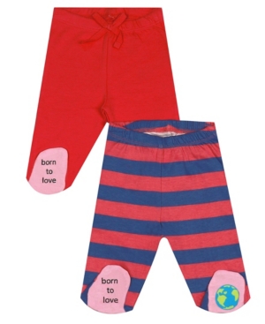 image of Art & Eden Earth Organic Baby Girl 2-Piece Leah Footed Legging Set