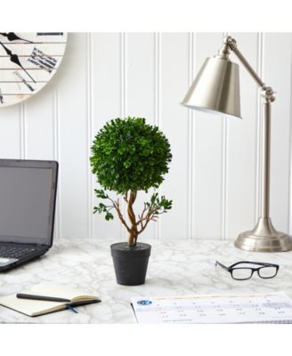 Boxwood Topiary Artificial Tree, Indoor and Outdoor