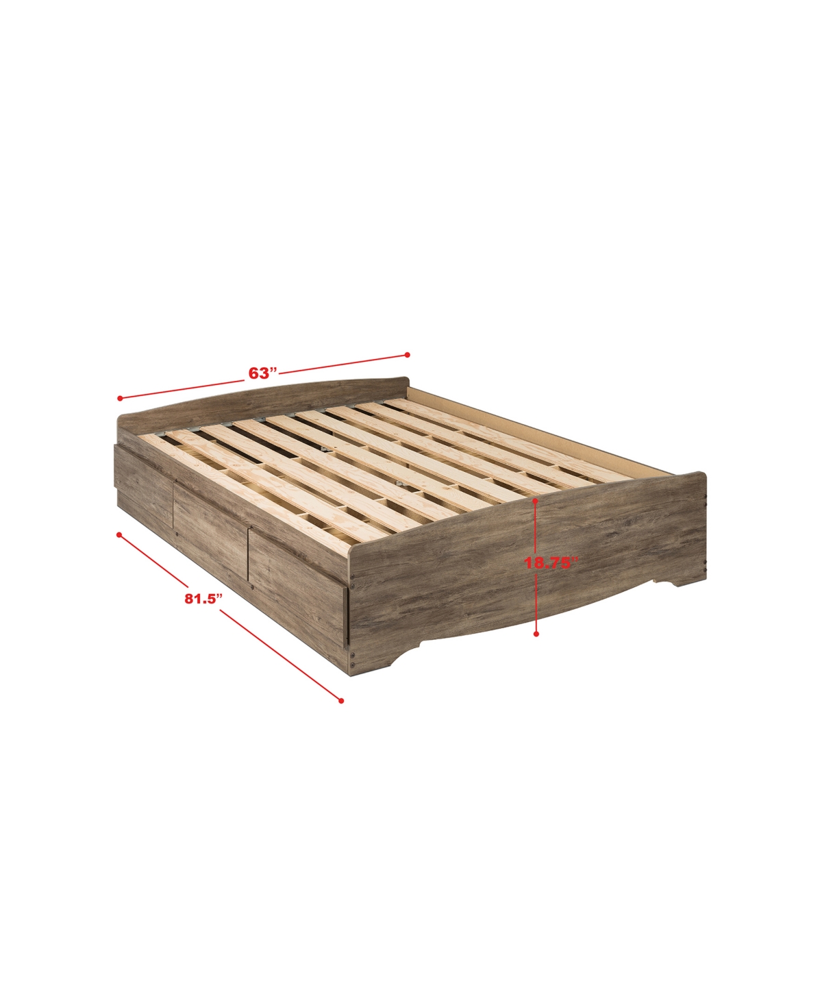 UPC 772398600529 product image for Prepac Queen Mate's Platform Storage Bed with 6 Drawers | upcitemdb.com