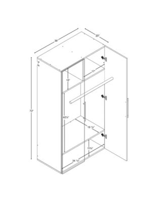 Prepac Hangups Wardrobe