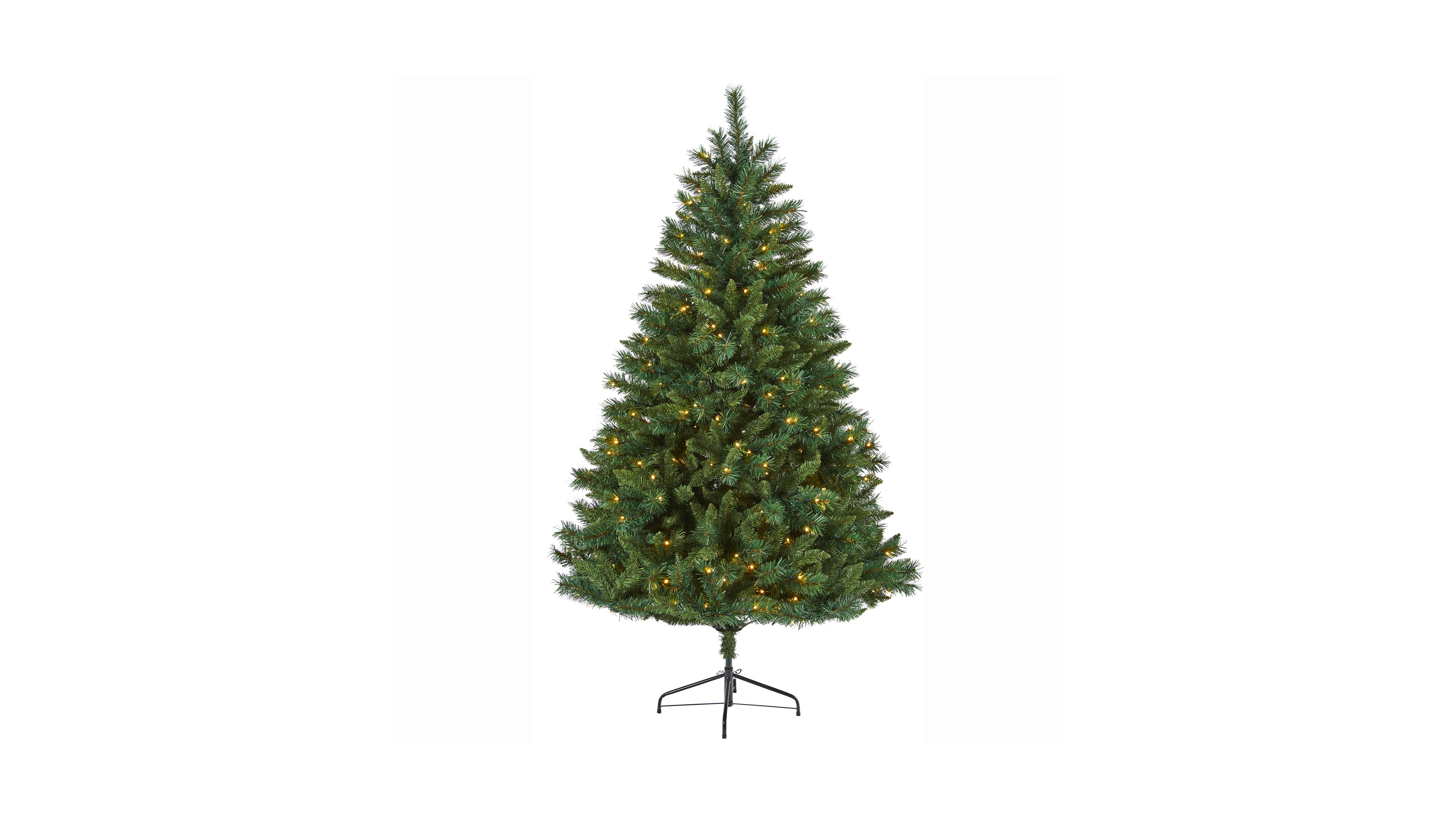 Nearly Natural Rocky Mountain Mixed Pine Artificial Christmas Tree with 300 Led Lights