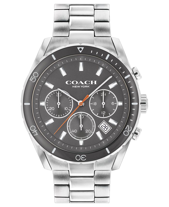 COACH - Men's Preston Chronograph Stainless Steel Bracelet Watch 44mm