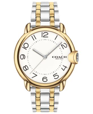 coach two tone watch