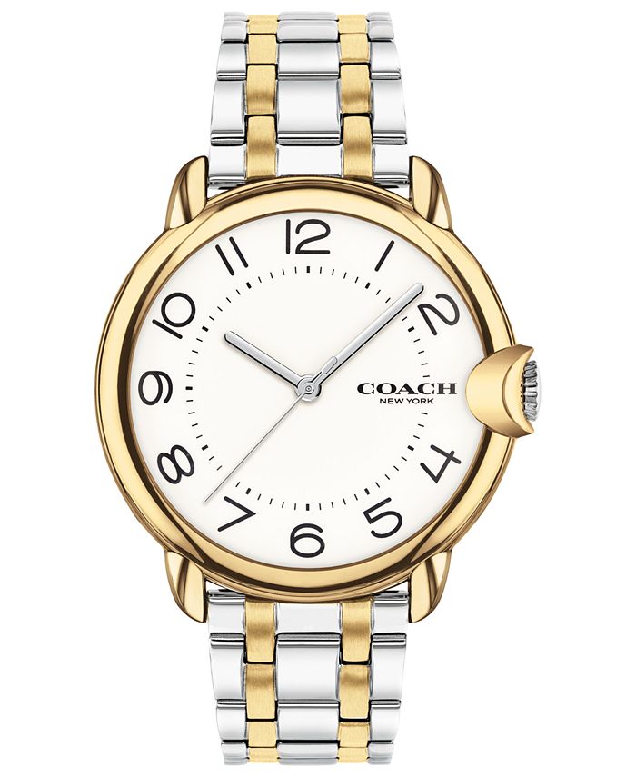 Coach two tone store watch