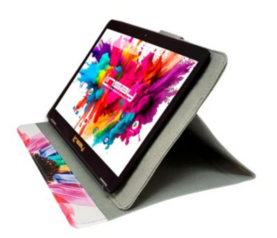 New 10.1" Tablet 128GB with Flower Case with Super Screen IPS  Quad Core 4GB RAM  Android 14