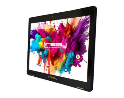 10.1" Tablet Octa Core 128GB Bundle with Black and Gold Marble Case Newest Android 15