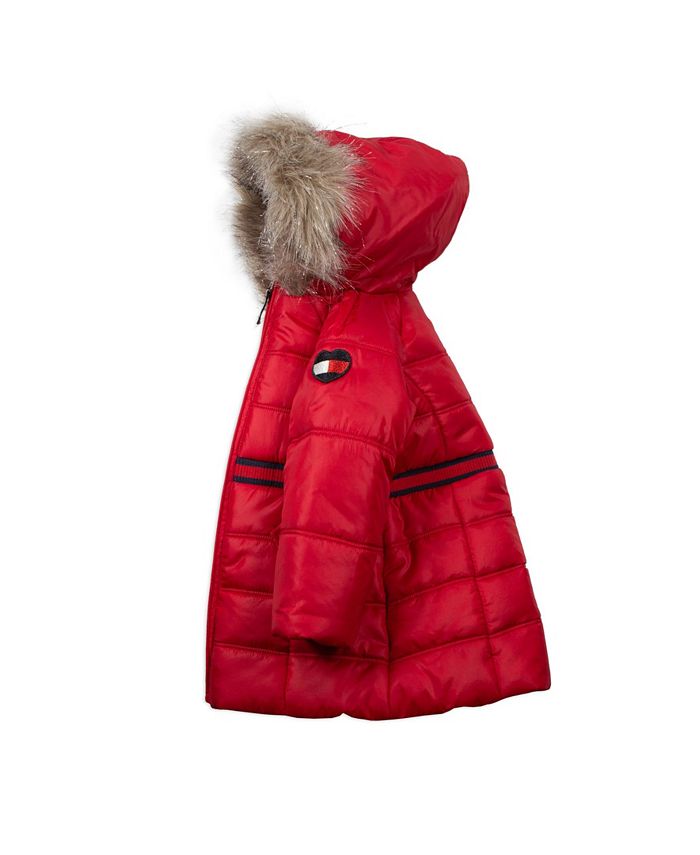 Tommy Hilfiger Baby Girls Longline Puffer With Hood Macy s
