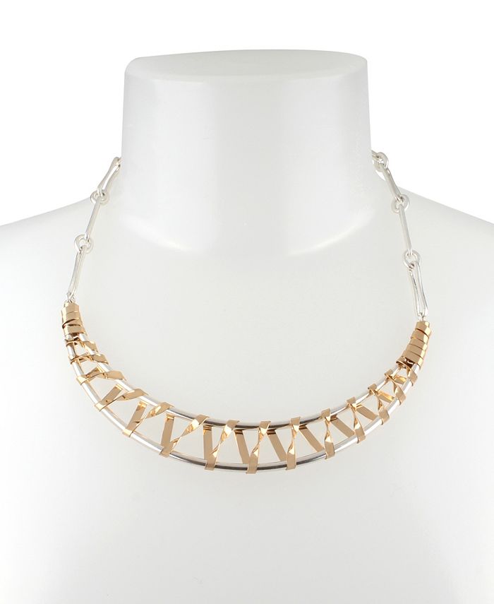 Robert Lee Morris Soho Sculptural Wrapped Frontal Necklace Macy's
