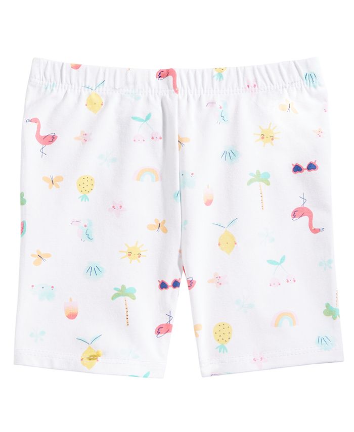 First Impressions Toddler Girls Summer-Print Bike Shorts, Created for ...