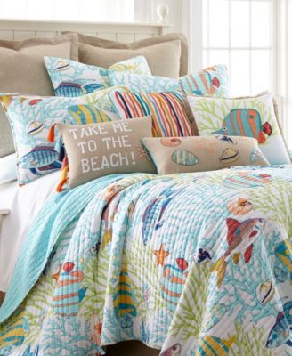 Levtex Beach Walk Coral Reef Fish 3-Pc. Quilt Set, Full/Queen