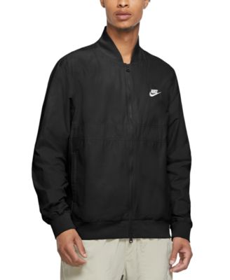 black nike bomber jacket mens