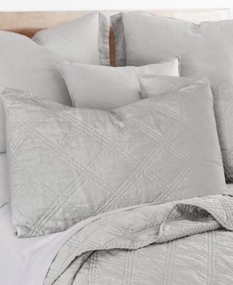 Home Washed Linen Quilted Sham, King