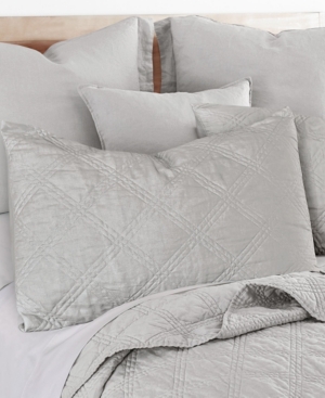 LEVTEX WASHED LINEN QUILTED SHAM, KING