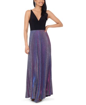 glitter pleated dress