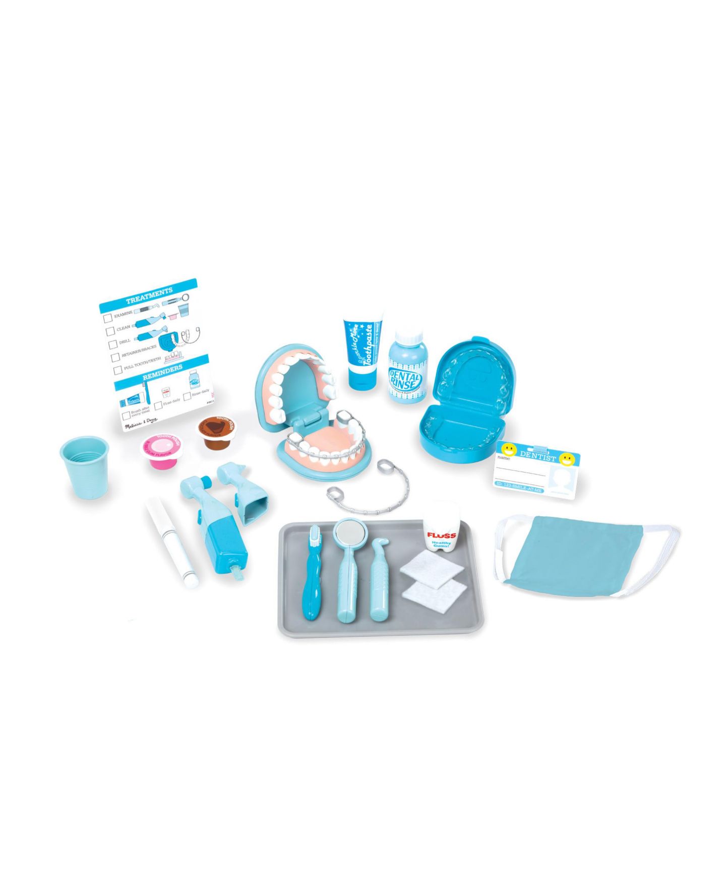 Детские игрушки Melissa and Doug Dentist Vibrating 26-Piece Dental Play Set, Ages 3+ — фото 2