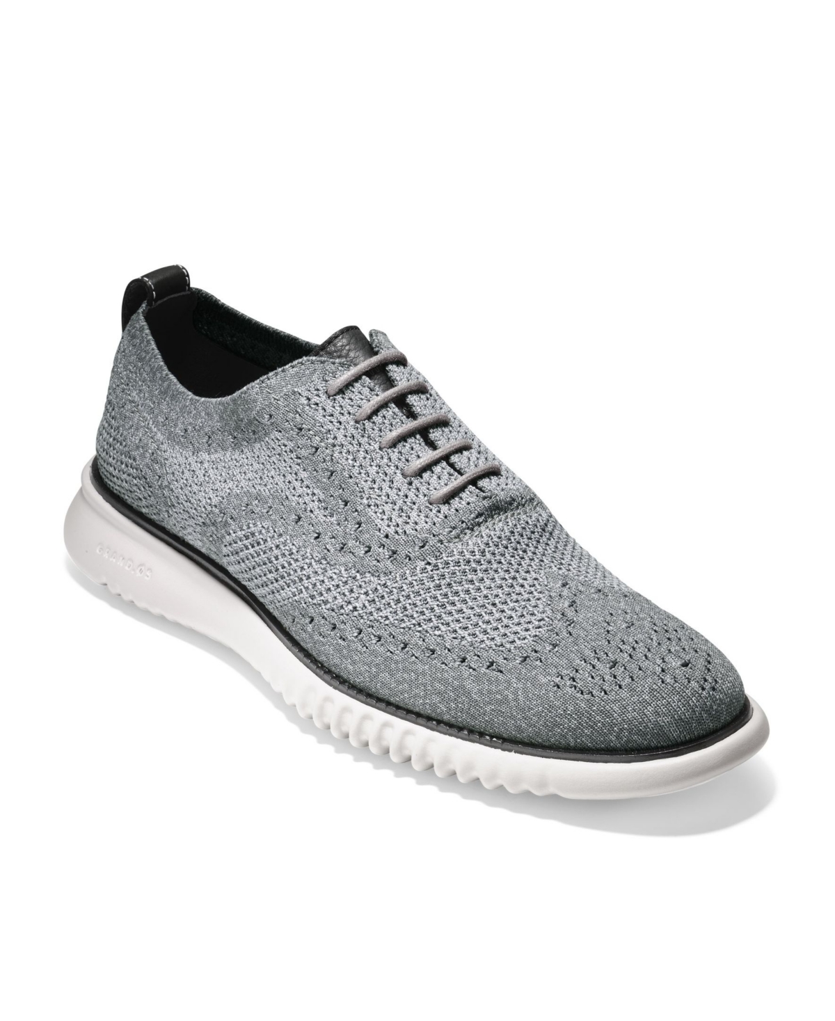 Shop Cole Haan Men's 2.zerogrand Stitchlite Oxford Shoes In Magnet,vapor Gray