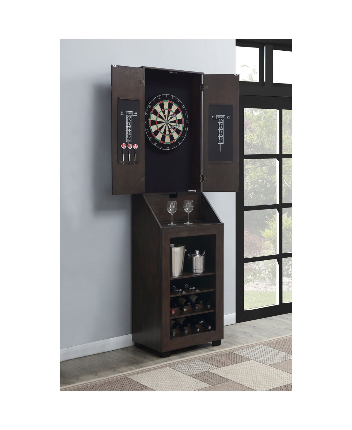 Picket House Furnishings Tyson Dartboard Cabinet