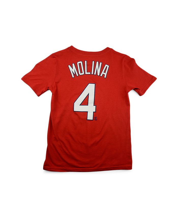 Youth Yadier Molina Red St. Louis Cardinals Player Logo Jersey