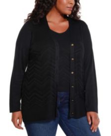 Black Plus Size Sweaters for Women - Macy's
