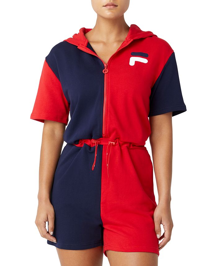 Fila Nitara Colorblocked Hooded Romper Macy s