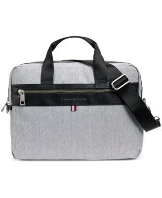 tommy hilfiger men's leo briefcase