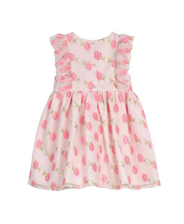 Laura Ashley Baby Girls Floral Mesh Dress Macy's