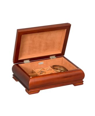 Mele Co. Carmen Wooden Jewelry Box in Walnut Finish