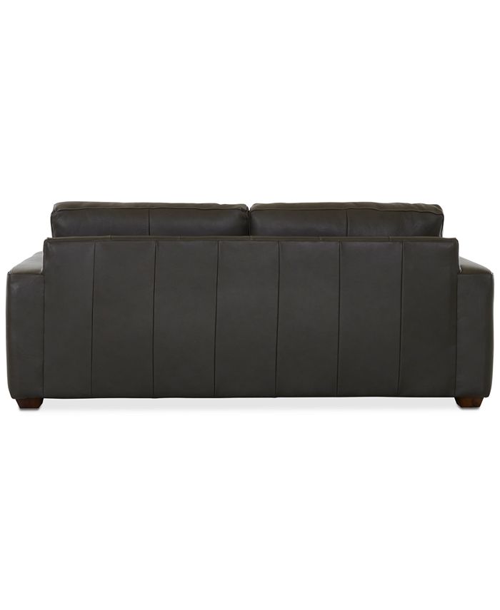 Macy's CLOSEOUT! Dester 86" Leather Sofa, Created for Macy's & Reviews Furniture Macy's