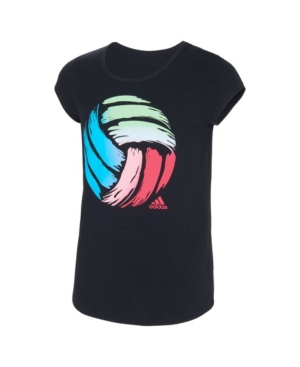 image of adidas Big Girls Short Sleeve Scoop Neck T-shirt