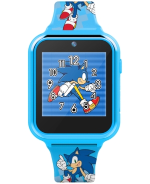 image of Accutime Kid-s Sonic Blue Silicone Strap Smart Watch 46x41mm