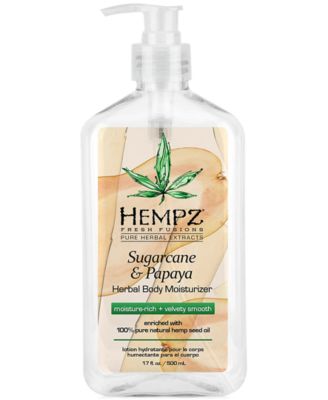 Hempz Fresh Fusions Sugarcane & Papaya Herbal Body Moisturizer, 17