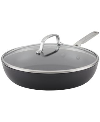 KitchenAid Hard-Anodized Induction Nonstick Frying Pan with Lid, 12.25